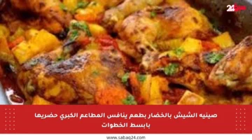 صينية الشيش بالخضار بطعم ينافس المطاعم الكبرى حضريها بأبسط الخطوات